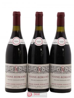 Vosne-Romanée Domaine Charles Allexant et fils 1990 - Lot of 3 Bottles