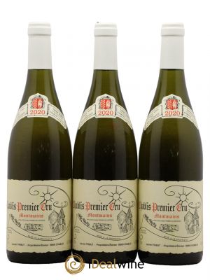 Chablis 1er Cru Montmains Laurent Tribut  2020 - Lot of 3 Bottles
