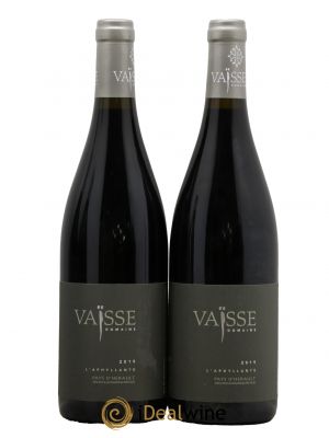 IGP Pays de l'Hérault L'Aphyllante Vaisse (Domaine)  2019 - Lot of 2 Bottles