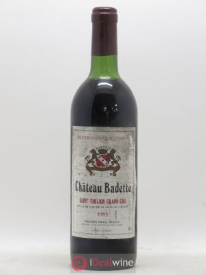 Saint-Émilion Grand Cru Château Badette 1983 - Lot of 1 Bottle