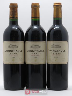 Connétable de Talbot Second vin  2000 - Lot de 3 Bouteilles
