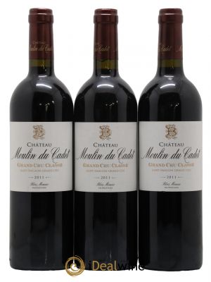 Château Moulin du Cadet Grand Cru Classé 2011 - Lot de 3 Bottles