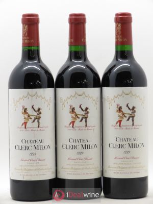 Château Clerc Milon 5ème Grand Cru Classé  1999 - Lot of 3 Bottles
