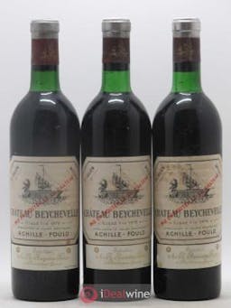 Château Beychevelle 4ème Grand Cru Classé  1970 - Lot of 3 Bottles