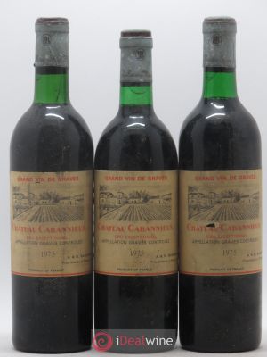 Château Cabannieux (no reserve) 1975 - Lot of 3 Bottles