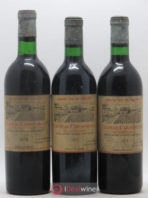 Château Cabannieux (no reserve) 1975 - Lot of 3 Bottles