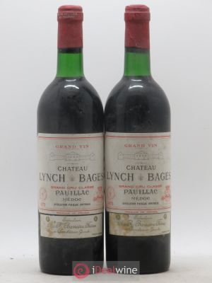 Château Lynch Bages 5ème Grand Cru Classé  1975 - Lot of 2 Bottles