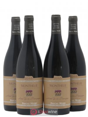 Monthélie Domaine Pascal Mure 2018 - Lot of 4 Bottles