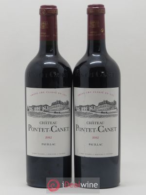 Château Pontet Canet 5ème Grand Cru Classé  2012 - Lot de 2 Bouteilles