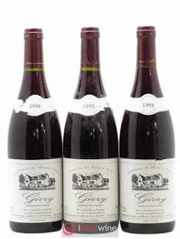 Givry Domaine du Moulin Neuf Danjean-Berthoux 1998 - Lot of 3 Bottles
