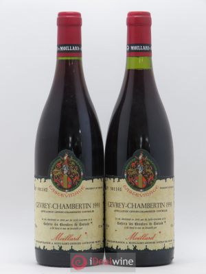 Gevrey-Chambertin Domaine Moillard Tastevinage 1991 - Lot of 2 Bottles