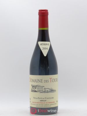 IGP Pays du Vaucluse (Vin de Pays du Vaucluse) Domaine des Tours Merlot E.Reynaud  2004 - Lot of 1 Bottle