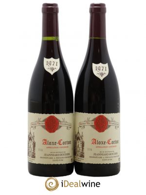 Aloxe-Corton Domaine Jeanniard Boudier 1971 - Lot of 2 Bottles