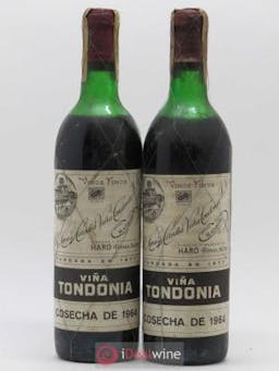 Rioja DOCa Vina Tondonia Reserva R. Lopez de Heredia  1964 - Lot de 2 Bouteilles