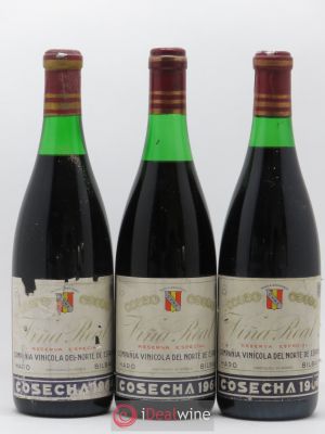 Rioja Vina Real Reserva Especial Compania Vinicola del Norte de Espana  1964 - Lot de 3 Bouteilles