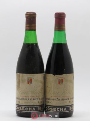 Rioja Vina Real Reserva Especial Compania Vinicola del Norte de Espana  1952 - Lot de 2 Bouteilles