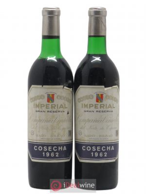 Rioja DOCG Imperial Gran Reserva Compania Vinicola del Norte de Espana  1962 - Lot of 2 Bottles