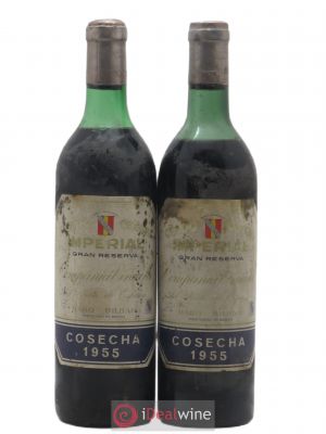 Rioja DOCG Imperial Gran Reserva Compania Vinicola del Norte de Espana  1955 - Lot de 2 Bouteilles