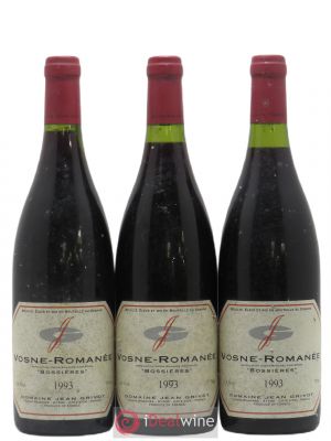 Vosne-Romanée Bossières Jean Grivot  1993 - Lot of 3 Bottles