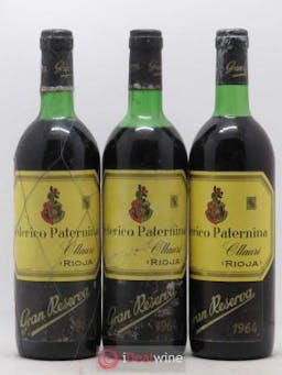 Rioja DOCa Gran Reserva Federico Paternina 1964 - Lot of 3 Bottles
