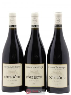 Côte-Rôtie La Viallière Bonserine (Domaine de)  2011 - Lot of 3 Bottles
