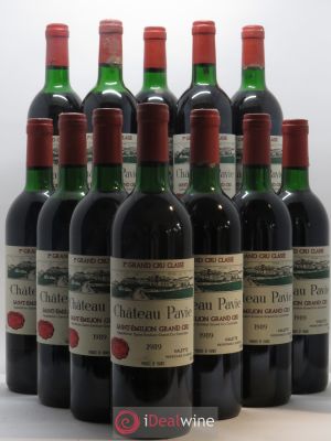 Château Pavie 1er Grand Cru Classé A  1989 - Lot of 12 Bottles