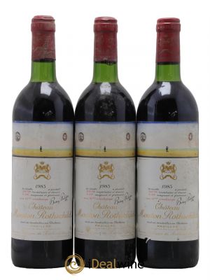 Château Mouton Rothschild 1er Grand Cru Classé 1983 - Lot de 3 Bottles