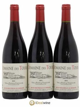 IGP Vaucluse (Vin de Pays de Vaucluse) Domaine des Tours Emmanuel Reynaud  2015 - Lot of 3 Bottles