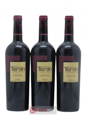 Rioja DOCa Teran Seleccion Especial (sans prix de réserve) 2011 - Lot de 3 Bouteilles