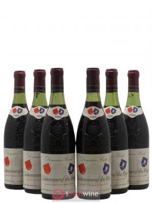 Châteauneuf-du-Pape Domaine Riché 1980 - Lot of 6 Bottles