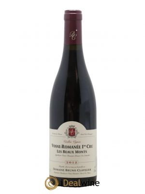Vosne-Romanée 1er Cru Les Beaux Monts Vieilles vignes Bruno Clavelier  2012 - Lot de 1 Bouteille