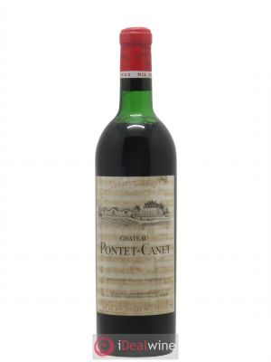 Château Pontet Canet 5ème Grand Cru Classé  1970 - Lot of 1 Bottle