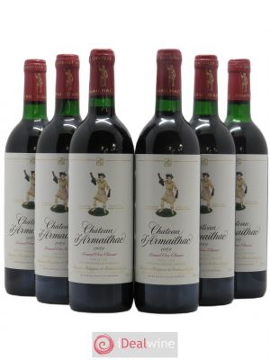 Château d'Armailhac - Mouton Baron(ne) Philippe 5ème Grand Cru Classé  1989 - Lot of 6 Bottles
