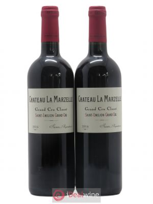 Château La Marzelle Grand Cru Classé  2016 - Lot of 2 Bottles