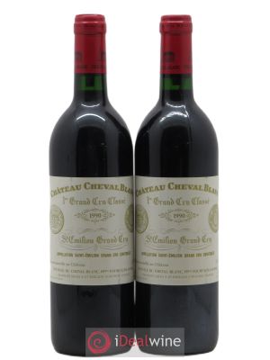 Château Cheval Blanc 1er Grand Cru Classé A  1990 - Lot de 2 Bouteilles