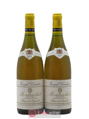 Montrachet Grand Cru Marquis de Laguiche Joseph Drouhin  1993 - Lot of 2 Bottles