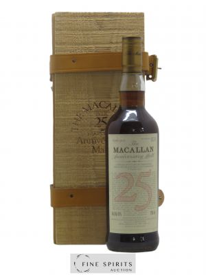 Macallan (The) 25 years Of. Anniversary Malt Special Bottling (75cl.)   - Lot of 1 Bottle