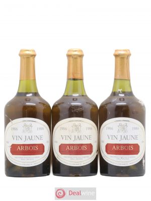 Arbois Vin Jaune Fruitière Vinicole d'Arbois  1986 - Lot of 3 Bottles