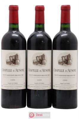 Chapelle d'Ausone Second vin  1999 - Lot of 3 Bottles