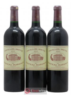Pavillon Rouge du Château Margaux Second Vin  2003 - Lot of 3 Bottles