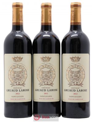 Château Gruaud Larose 2ème Grand Cru Classé  2012 - Lot of 3 Bottles