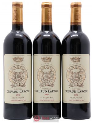 Château Gruaud Larose 2ème Grand Cru Classé  2012 - Lot of 3 Bottles