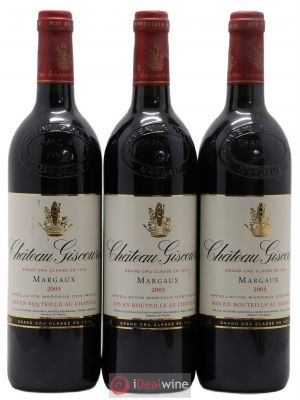 Château Giscours 3ème Grand Cru Classé  2003 - Lot of 3 Bottles