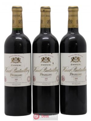 Château Haut Batailley 5ème Grand Cru Classé  2004 - Lot of 3 Bottles