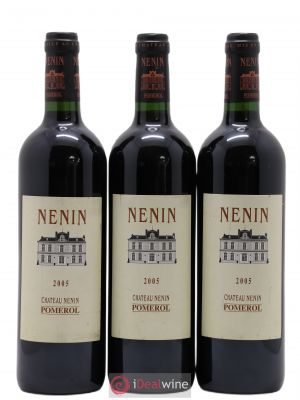 Château Nenin  2005 - Lot of 3 Bottles