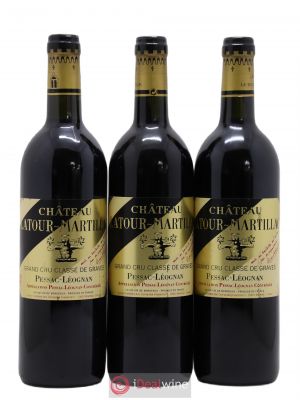 Château Latour-Martillac Cru Classé de Graves  1999 - Lot de 3 Bouteilles