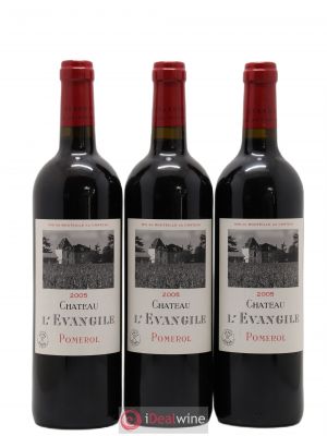Château l'Évangile  2005 - Lot of 3 Bottles