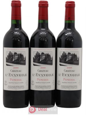 Château l'Évangile  2000 - Lot of 3 Bottles