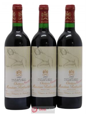 Château Mouton Rothschild 1er Grand Cru Classé  1993 - Lot of 3 Bottles