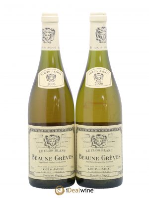 Beaune 1er Cru Grèves Le Clos Blanc Domaine Gagey - Louis Jadot  2006 - Lot de 2 Bouteilles